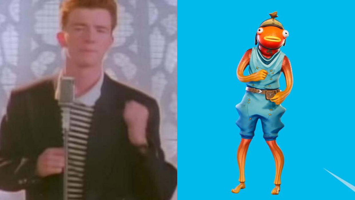 rick astley fortnite baile